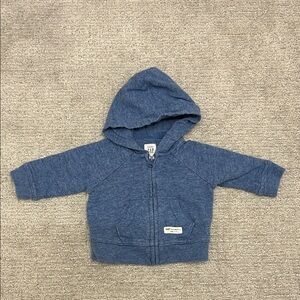 GAP Baby Heather Blue Zip-Up Hoodie